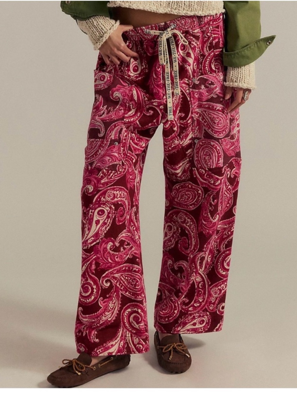 BNWT! Free people jet set knit printed pants